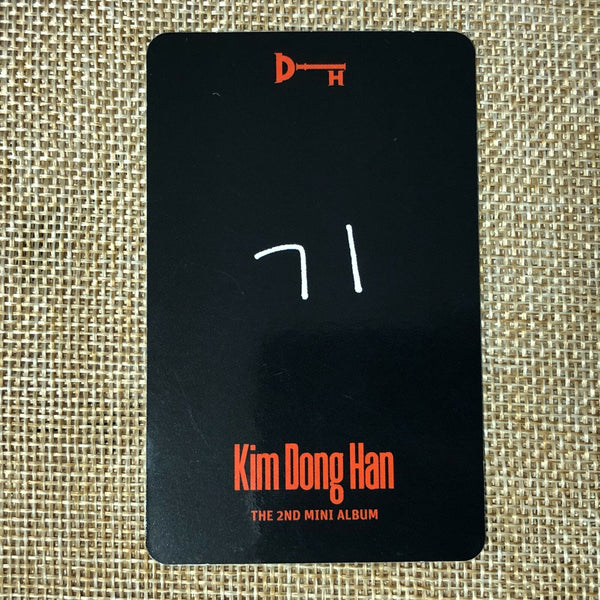 KIM DONG HAN #5 [D-Night] Official Photocard, 2nd Mini Album / New, Rare / Gift