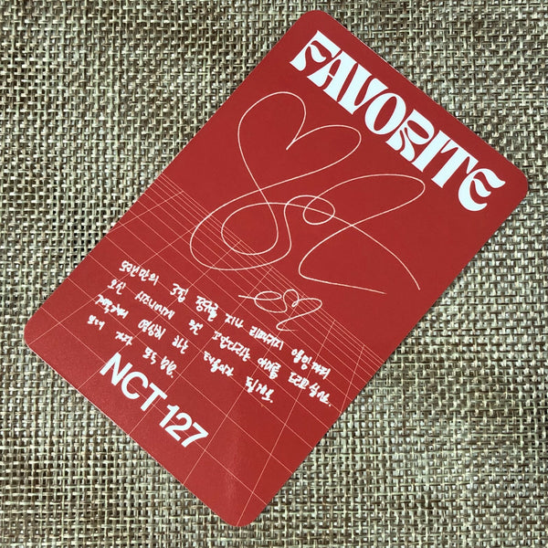 NCT 127 TAEYONG [FAVORITE Repackage KIHNO Tragic] Official Photocard / Gift