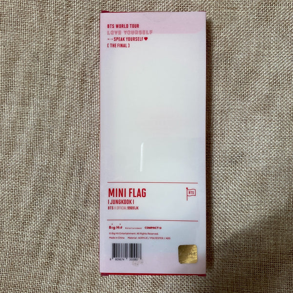 BTS JUNGKOOK [Love Speak Yourself World Tour Final] Official Mini Flag / Gift