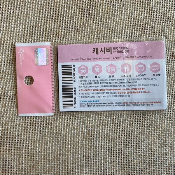 BLACKPINK GROUP [Transportation Cashbee] Official Limited Photocard / Rare /+G
