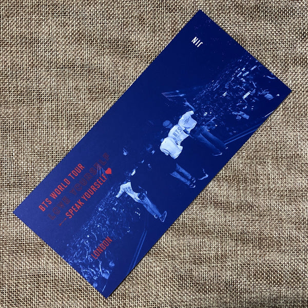 BTS JIN [ Speak Yourself World Tour London DVD ] Official Bookmark / New / Gift