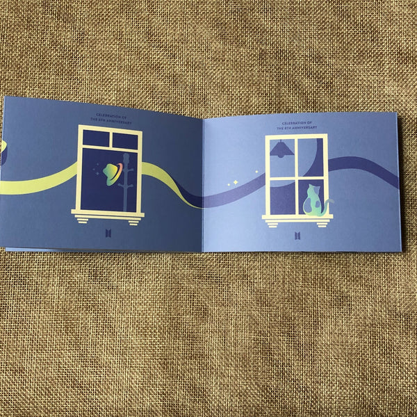 BTS GROUP [FESTA D-Day Calendar 8th Anniversary] Official Folding Photo / Gift