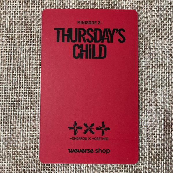 TXT HUENINGKAI [Minisode 2 Thursday's Child] Official Photocard Set, Weverse /+G