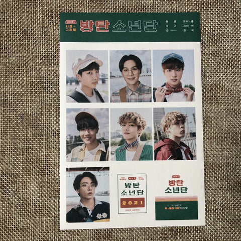 BTS GROUP [ 2021 Season's Greetings ] Official Sticker Set / New / Gift