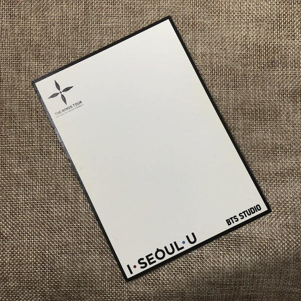BTS GROUP [ The Wings Tour Wingcon Studio ] Official  Postcard / New, Rare/ Gift