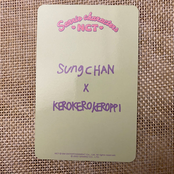 NCT SUNGCHAN [ NCT X SANRIO A Ver. ] Official Character Photocard / New / Gift