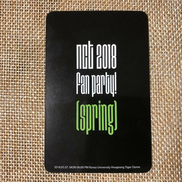 NCT 2018 DOYOUNG [ FAN PARTY SPRING ] Official Limited Photocard / New / Gift