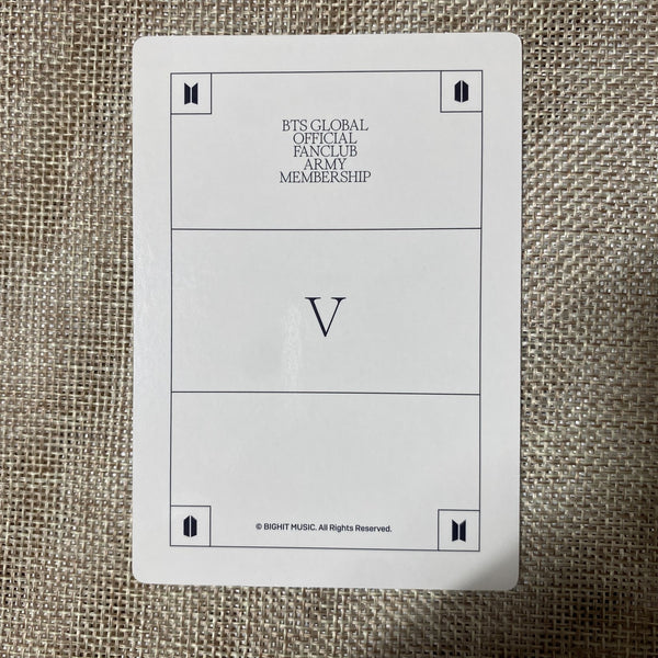 BTS V [ GLOBAL FANCLUB 9th ARMY MEMBERSHIP KIT ] Official Photocard / New / Gift