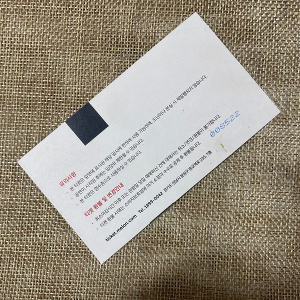 BTS 2018 [ Kakao Melon Music Award ] Official Concert Ticket / New, Rare / Gift