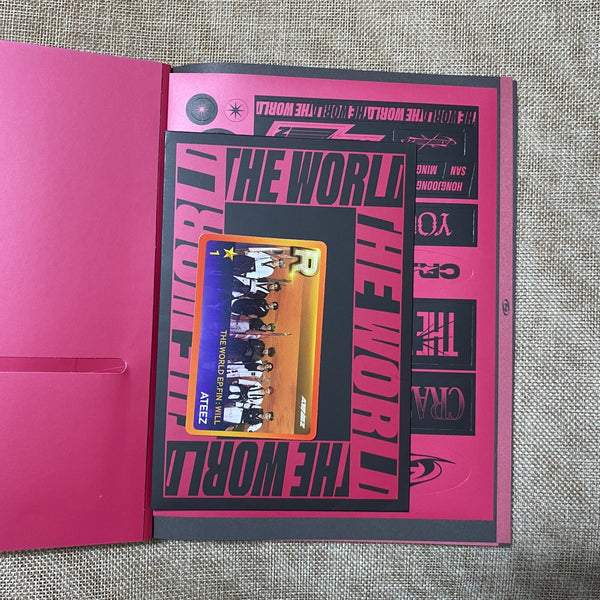 ATEEZ #2 [The World EP.FIN: WILL] Signed Promo Album / Autographed Message Set /
