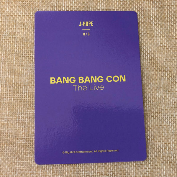 BTS J-HOPE 8/8 [ BANG BANG CON The Live ] Official Mini Photocard / New / Gift