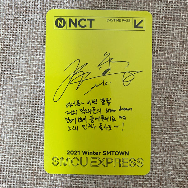 NCT 127 CHENLE [2021 Winter SMTOWN SMCU EXPRESS] Official Photocard / New / Gift