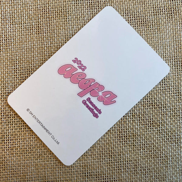 AESPA NINGNING [2022 Season's Greetings] Official Photocard, Aladin / New / Gift