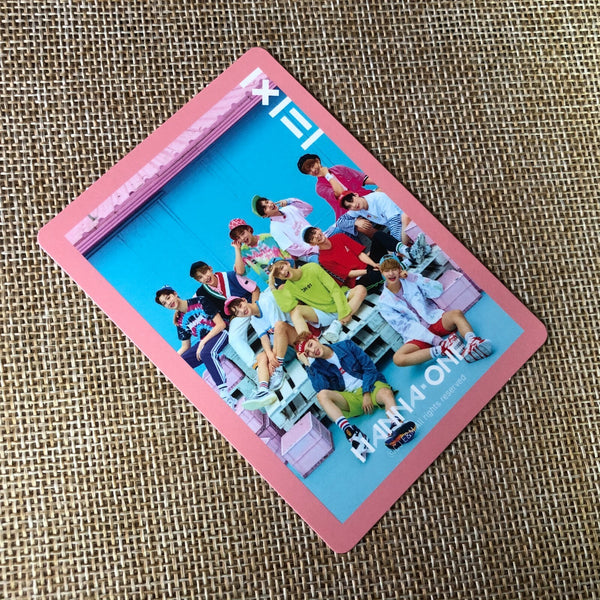 WANNA ONE GROUP [ TO BE ONE ] Official Photocard, Pink ver. / New / Gift
