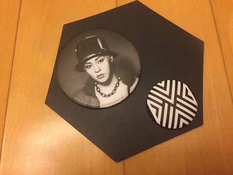 EXO XIUMIN [ Overdose ] Official Button Set (2 Buttons), SM XIU MIN / New / Gift