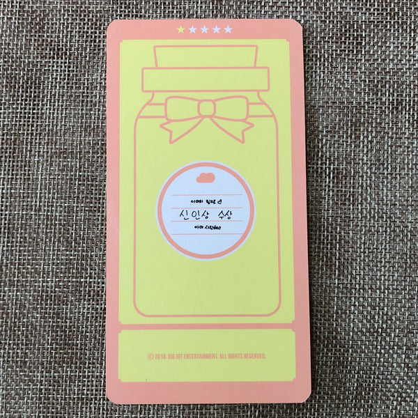 BTS JIN #1 [ 4th Muster Happy Ever After ] Official Cloud Photocard / New / Gift
