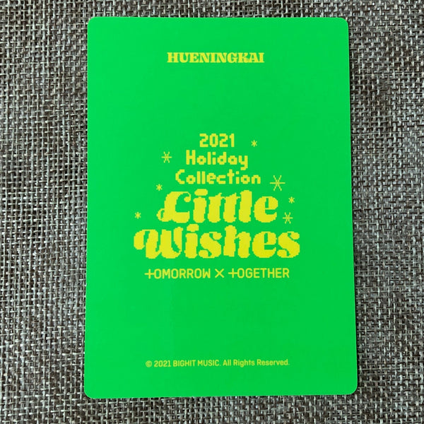 TXT HUENINGKAI [2021 Holiday Special Little Wishes] Official Photocard / Gift