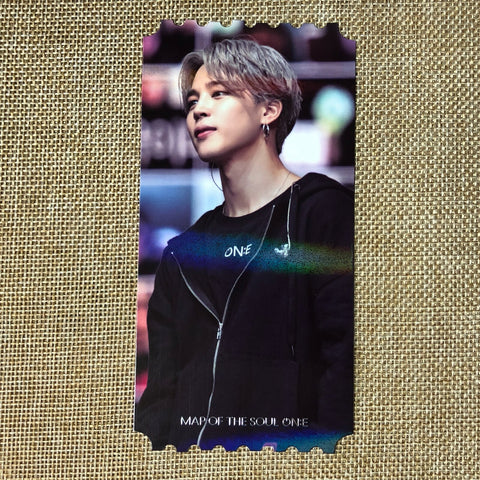BTS JIMIN [ Map of the Soul ON:E DVD ] Hologram Ticket Photocard / New / Gift