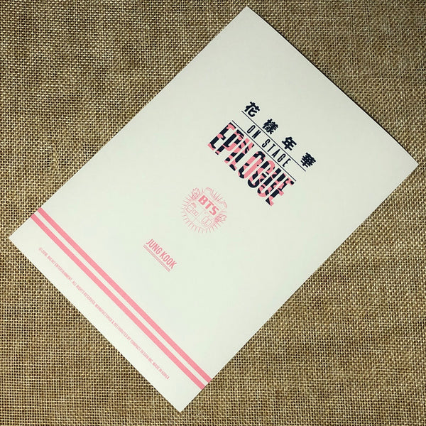 BTS JUNGKOOK #2 [HYYH On Stage Epilogue] Official Postcard Photo Photocard /+G