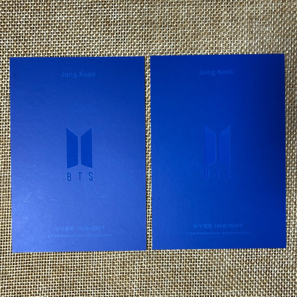 BTS JUNGKOOK [ HYBE INSIGHT ] Official Photocard SET of 2 / New / Gift