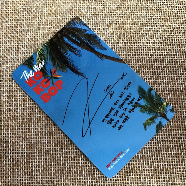 EXO KAI Type B [ The War KOKOBOP ] Official Photocard, 4th Album / New / Gift