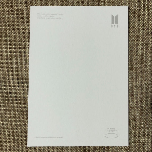 BTS SUGA #1 [ HYBE INSIGHT ] Official Postcard / New / Gift