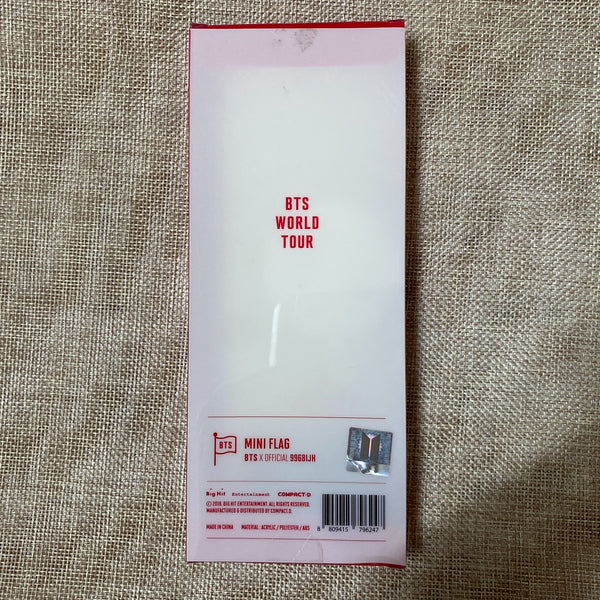 BTS J-HOPE [ Love Yourself World Tour ] Official Mini Flag / New, Rare / Gift