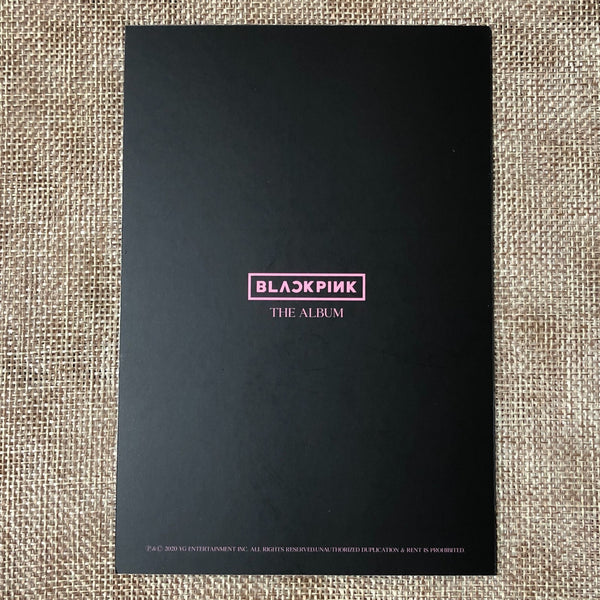 BLACKPINK JENNIE #5 [ THE ALBUM ] Official Postcard, 1st Full Album / New / Gift