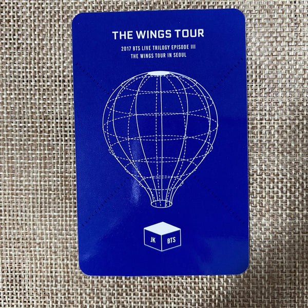BTS JUNGKOOK [2017 The Wings Tour in Seoul DVD Live] Official Photocard / Gift