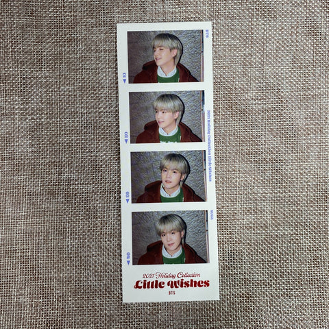BTS Suga [ 2021 Holiday Little Wishes ] Official 4 cut photocard /New, Rare/Gift