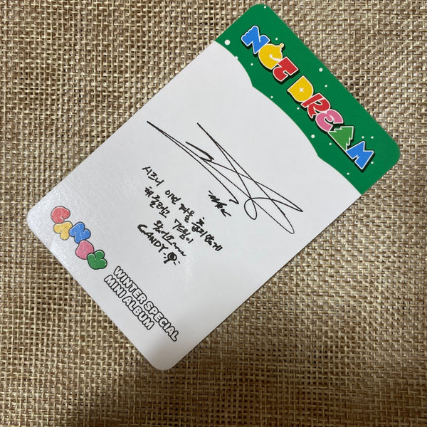 NCT DREAM MARK [Winter Special Candy] Official Photocard, Photobook Ver / Gift