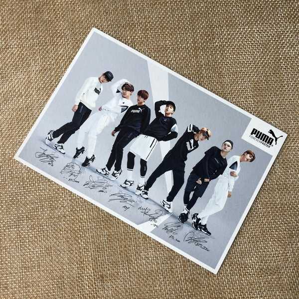 BTS GROUP #1 [PUMA Blaze Time] Official Photocard Post card, Photo / New / Gift
