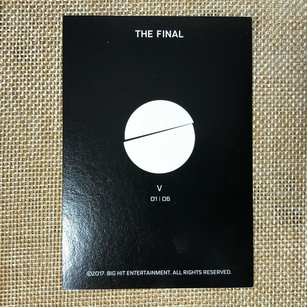 BTS V 1/6 [ The Wings Tour Final Concert ] Official Mini Photocard / New / Gift