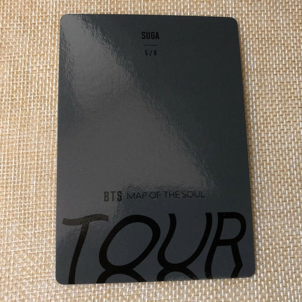 BTS SUGA 5/8 [ Map Of The Soul Tour ] Official Mini Photocard / New / Gift