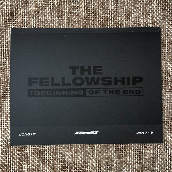 ATEEZ JONGHO [THE FELLOWSHIP : BEGINNING OF THE END DVD] Official Polaroid /+G