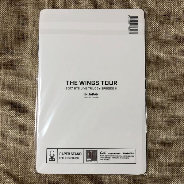 BTS SUGA [The Wings Tour in Japan Special] Official MD Paper Stand / New / Gift