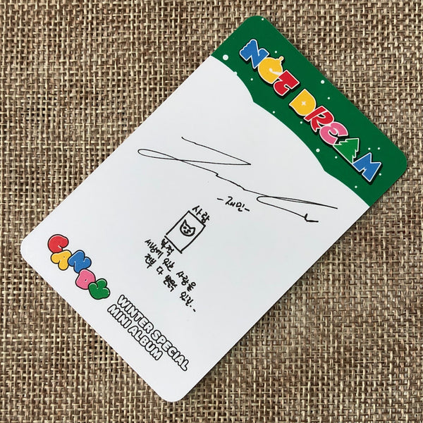 NCT DREAM JAEMIN [Winter Special Candy] Official Photocard, Photobook Ver / Gift