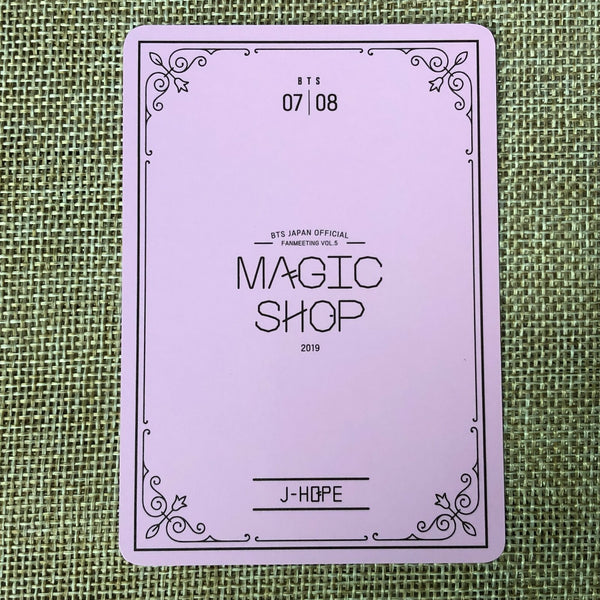 BTS J-HOPE 7/8 [MAGIC SHOP Fan Meeting Japan] Official Mini Photocard / Gift