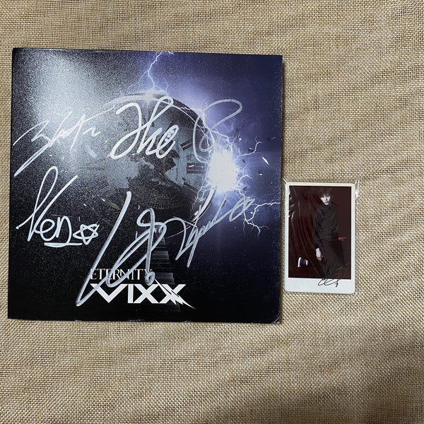 VIXX [Eternity] Hand Signed Autographed Album with Photocard Set / Promo / Mint
