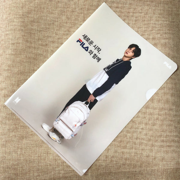 BTS JIN [ FILA ] Official Clear File Holder / New, Rare / Gift