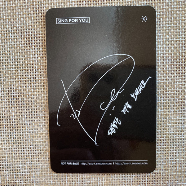 EXO D.O [Sing For You] Official Photocard, Winter 4th Mini Chinese / New / Gift
