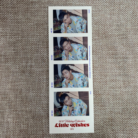 BTS RM [ 2021 Holiday Little Wishes ] Official 4 cut photocard /New, Rare/Gift