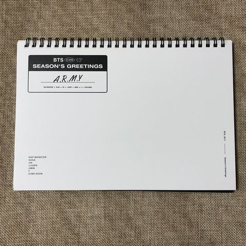 BTS [ 2017 Season's Greetings ] Official Calendar / New / Gift