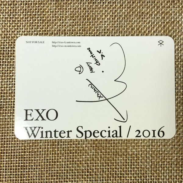 EXO XIUMIN [2016 Winter Special For Life] Official Photocard / New, Rare / Gift