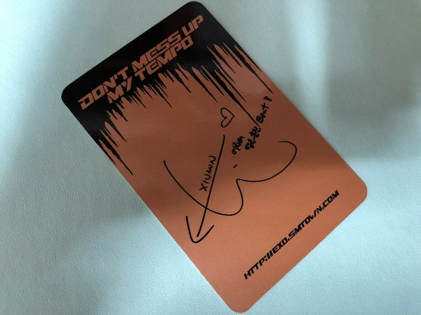 EXO XIUMIN #2 [ Don't mess up My Tempo Official Photocard ] 5th Album /NEW/ +GFT