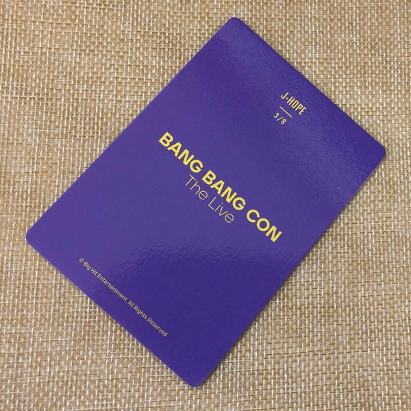 BTS  J-HOPE  3/8 [ BANG BANG CON The Live Official Mini Photocard ] New /+Gift