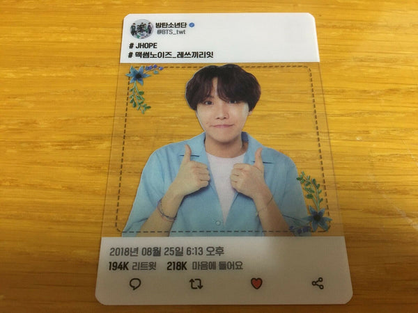 BTS J-HOPE #2 / Love Yourself FC Official Army Booth Transparent Photocard /N/+G