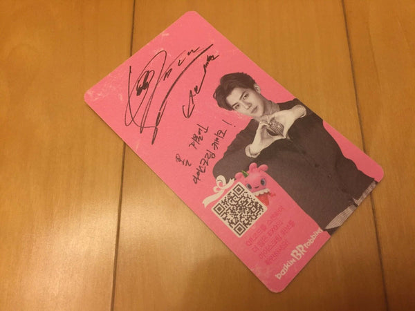 EXO SEHUN [ Baskin Robbins Official Photocard Sehun ] EXO-K / NEW / +Shop Gift