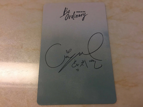 HWANG CHI YEUL #1[ Be Ordinary Official Photocard ] 1st Mini Album / NEW / +Gift