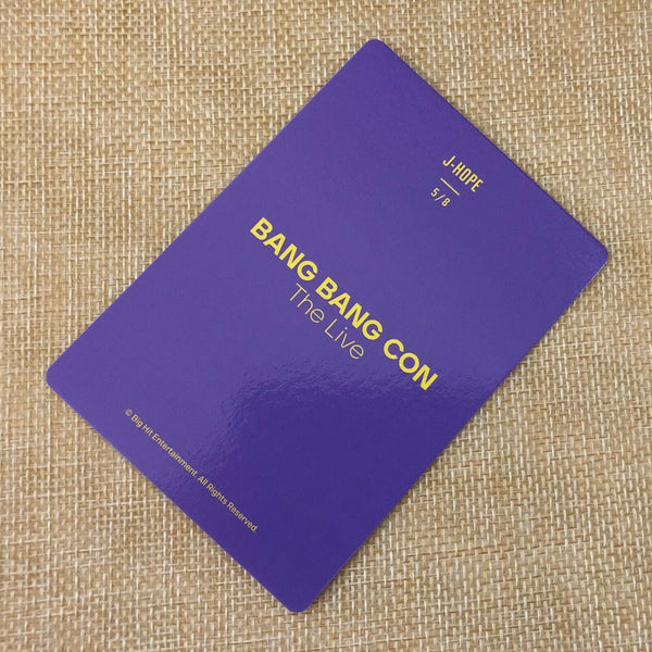 BTS  J-HOPE  5/8 [ BANG BANG CON The Live Official Mini Photocard ] New /+Gift